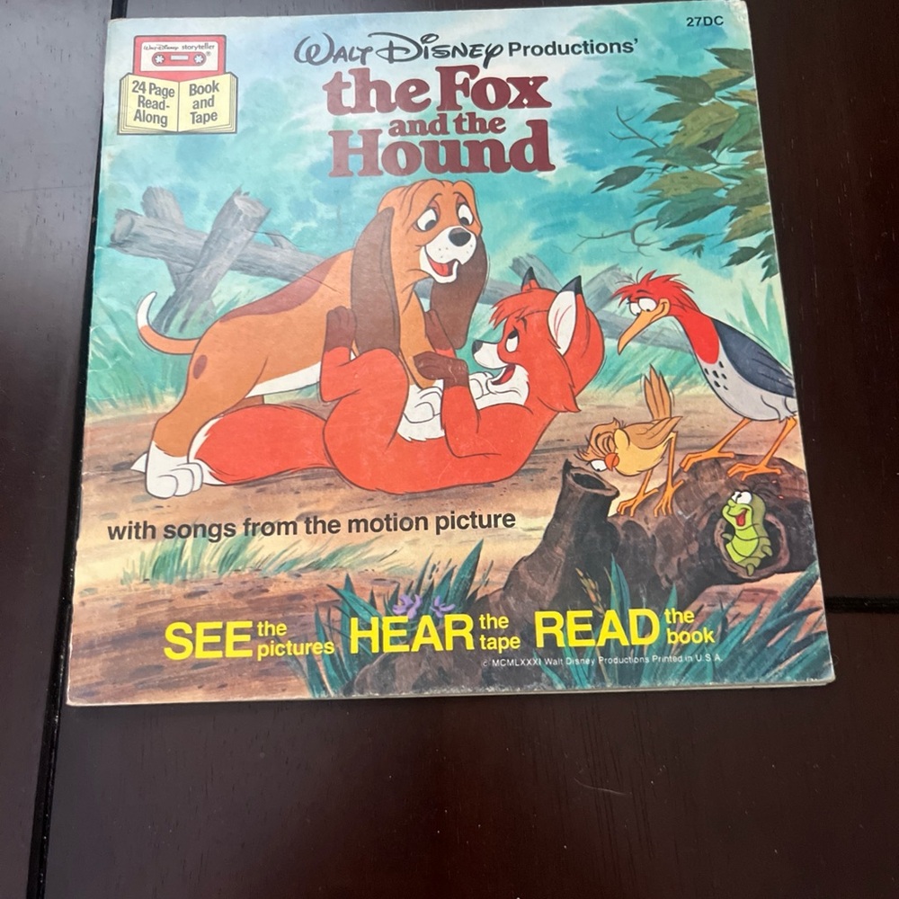 Disney The Fox and the Hound Read Along Book Without Tape